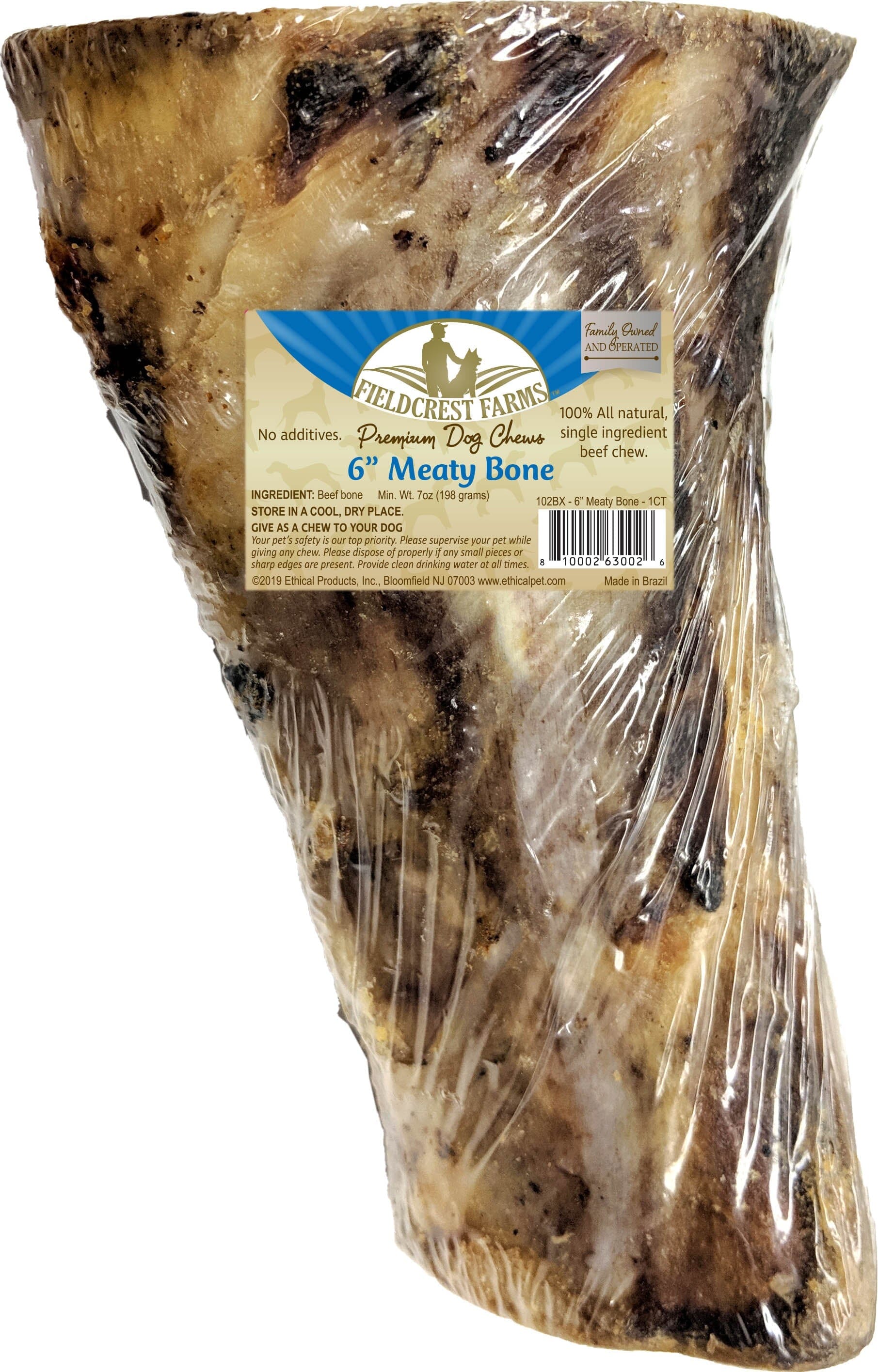 Fieldcrest Farms Meaty Bones Natural Dog Chews - 6 In - 25 Pack  