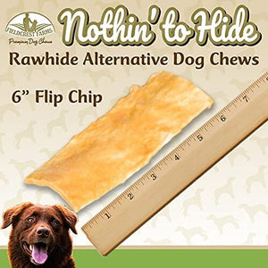 Fieldcrest Farms Nothin' To Hide Rawhide Alternative Flip Chips Natural Dog Chews - Chi...