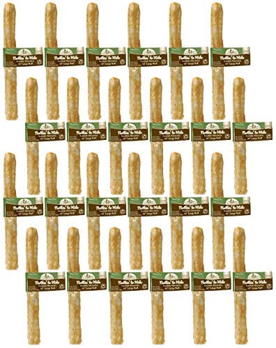 Fieldcrest Farms Nothin' To Hide Rawhide Alternative Rolls Natural Dog Chews - Chicken - 10 In - 24 Pack  