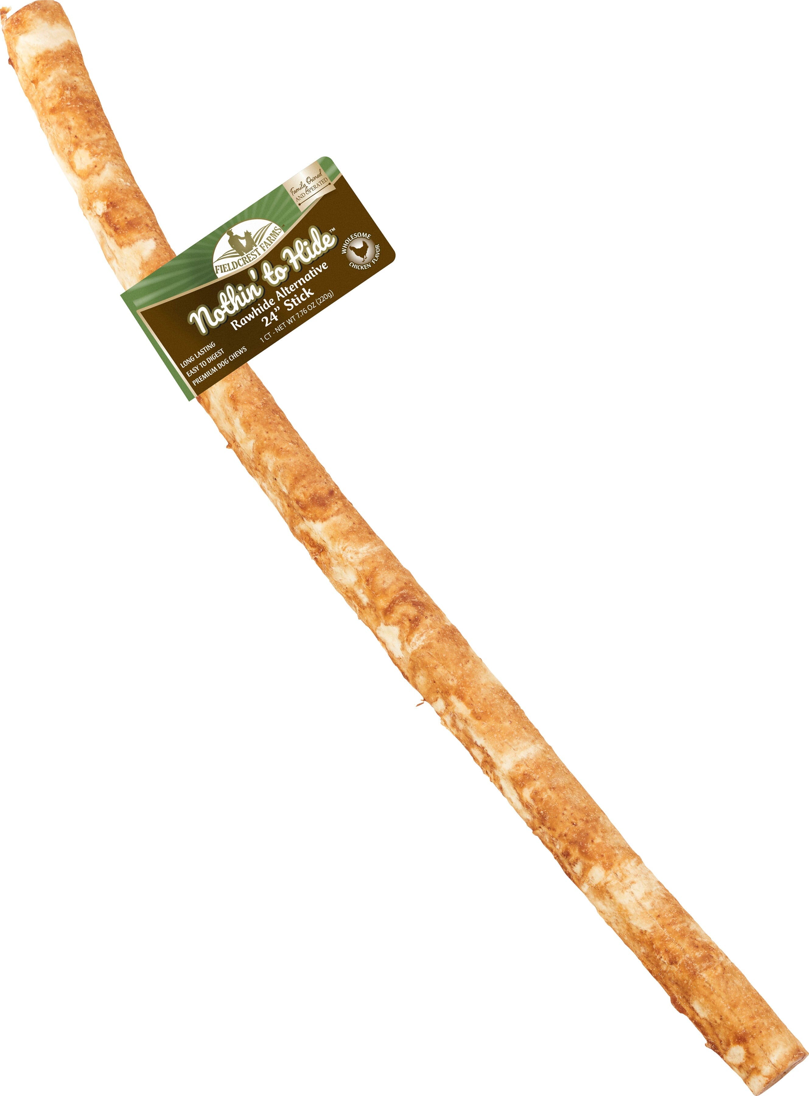 Fieldcrest Farms Nothin' To Hide Rawhide Alternative Rolls Natural Dog Chews - Chicken - 24 In  