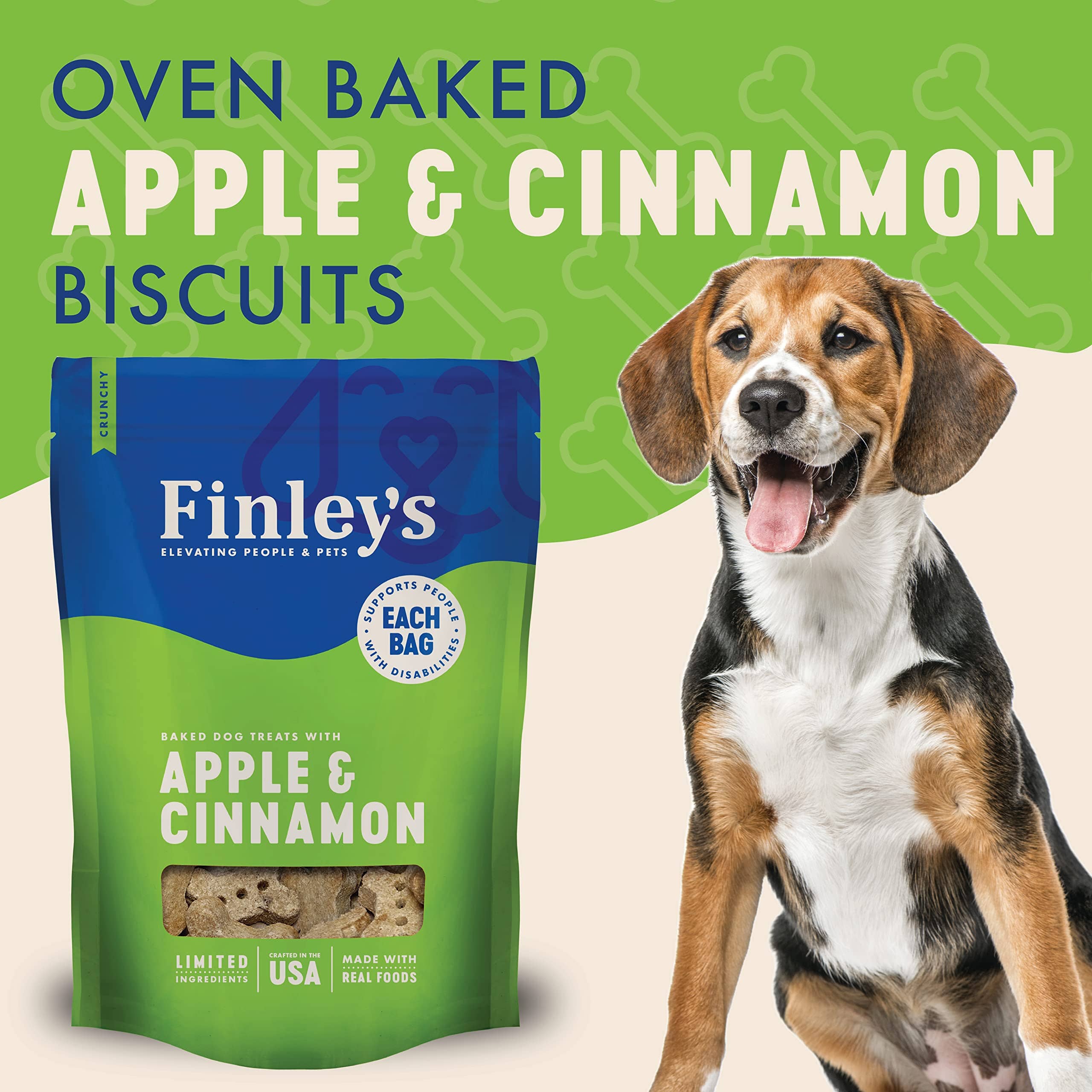 Finley's Apple and Cinnamon Crunchy Dog Biscuits - 12 Oz  