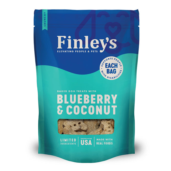 Finley's Blueberry and Coconut Crunchy Dog Biscuits - 12 Oz