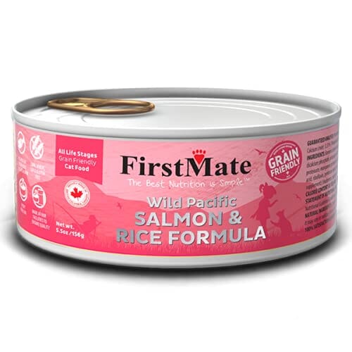 Firstmate Friendly Salmon and Rice Canned Cat Food - 5.5 Oz - Case of 24  