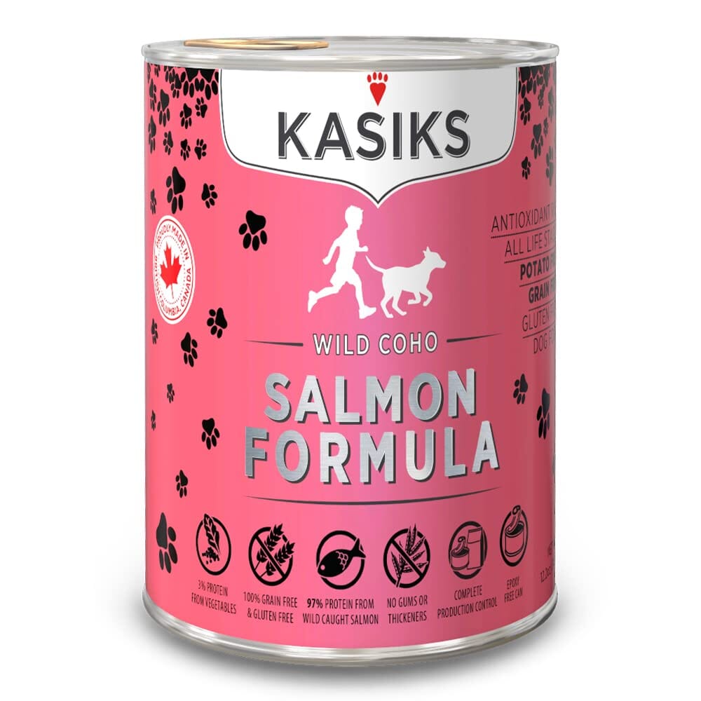 Firstmate Kasiks Grain-Free Dog Wild Salmon Canned Dog Food - 12.2 Oz - Case of 12  