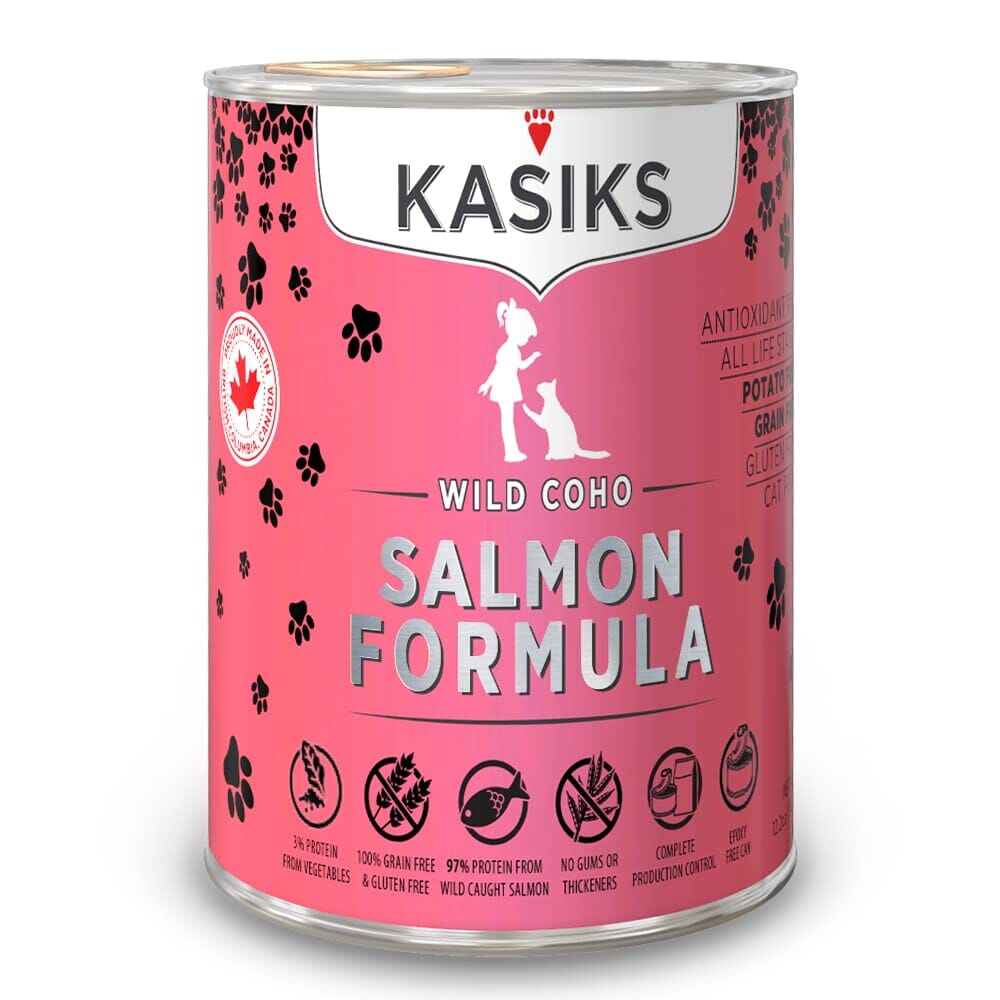 Firstmate Kasiks Grain-Free Wild Salmon Canned Cat Food - 12.2 Oz - Case of 12  