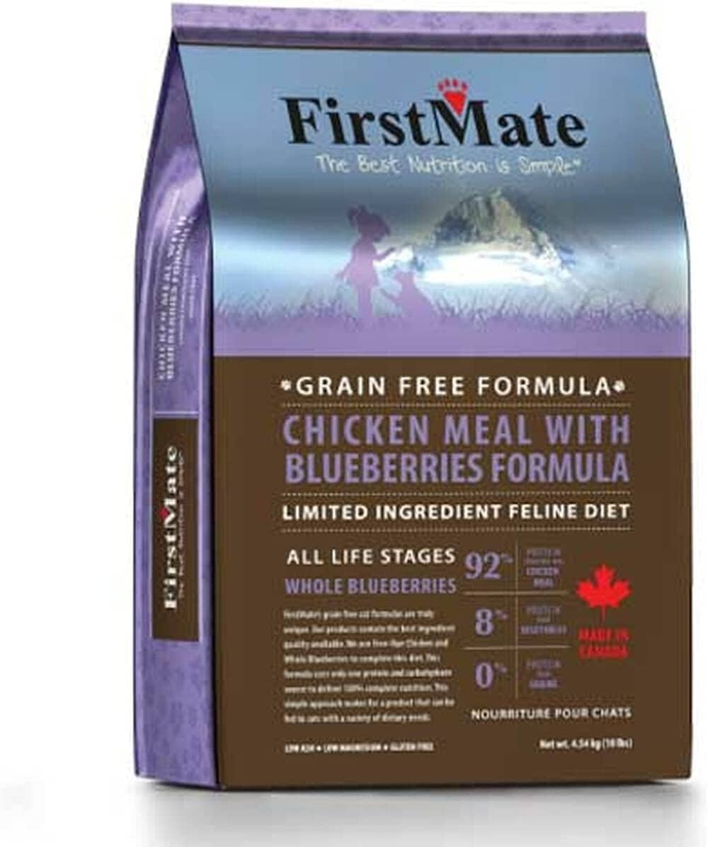 FirstMate Limited Ingredient Diet Grain-Free Chicken Blueberry Dry Cat Food - 3.96 Lbs  