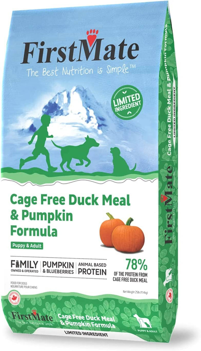 FirstMate Limited Ingredient Diet Grain-Free Duck and Pumpkin Dry Dog Food - 25 Lbs