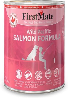 FirstMate Limited Ingredient Diet Grain-Free Salmon Canned Dog Food - 12.2 Oz - Case of...