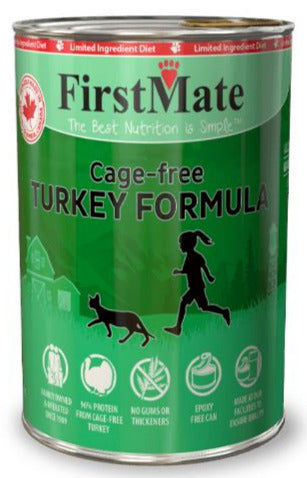 FirstMate Limited Ingredient Diet Grain-Free Turkey Canned Cat Food - 12.2 Oz - Case of 12