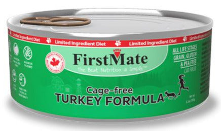 FirstMate Limited Ingredient Diet Grain-Free Turkey Canned Cat Food - 5.5 Oz - Case of 24  