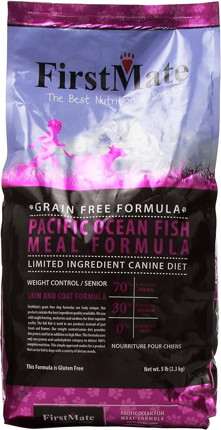 FirstMate Limited Ingredient Diet Grain-Free Weight Control OceanFish Dry Dog Food - 5 Lbs  