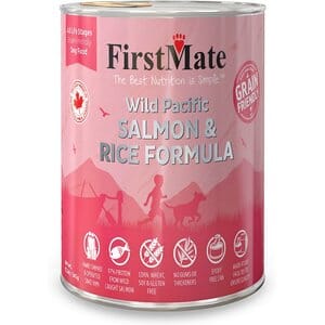 FirstMate Salmon and Rice Canned Dog Food - 12.2 Oz - Case of 12  