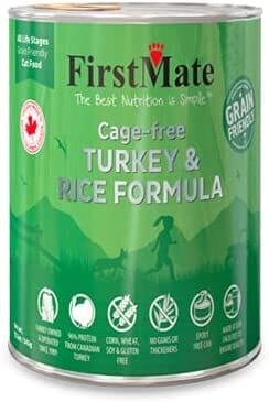 FirstMate Turkey and Rice Canned Dog Food - 12.2 Oz - Case of 12  