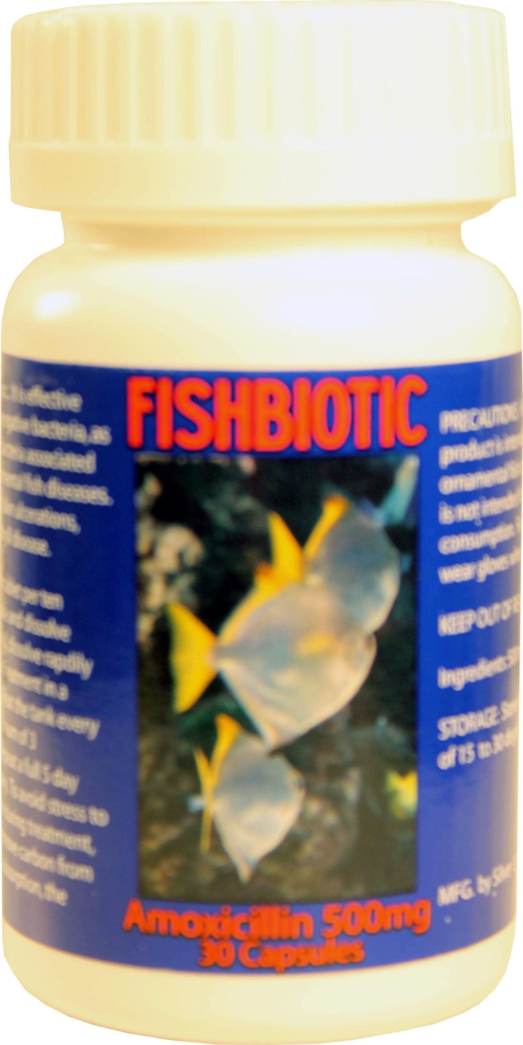 Fishbiotic Fishbiotic Amoxicillin Capsules Fish Medication - 500 Mg - 30Ct  