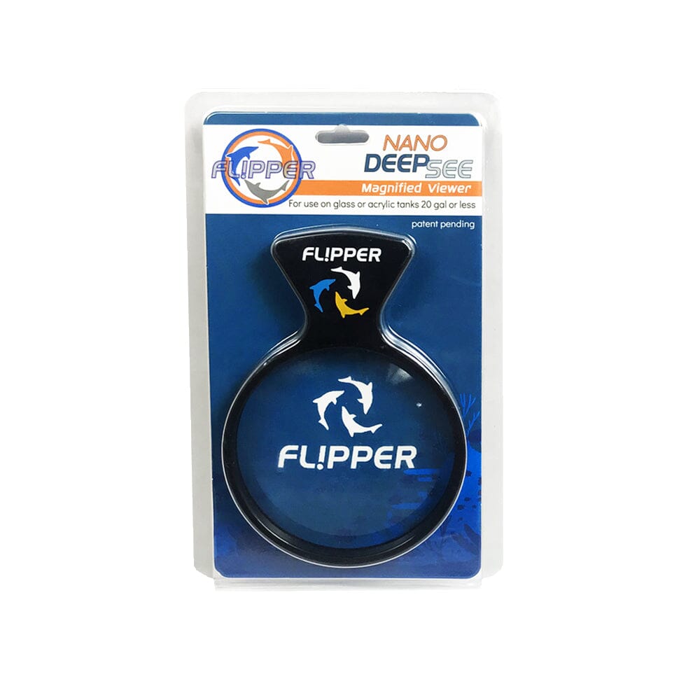 Flipper Cleaner DeepSee Magnified Aquarium Viewer - Black and Clear - 3 in - Nano  