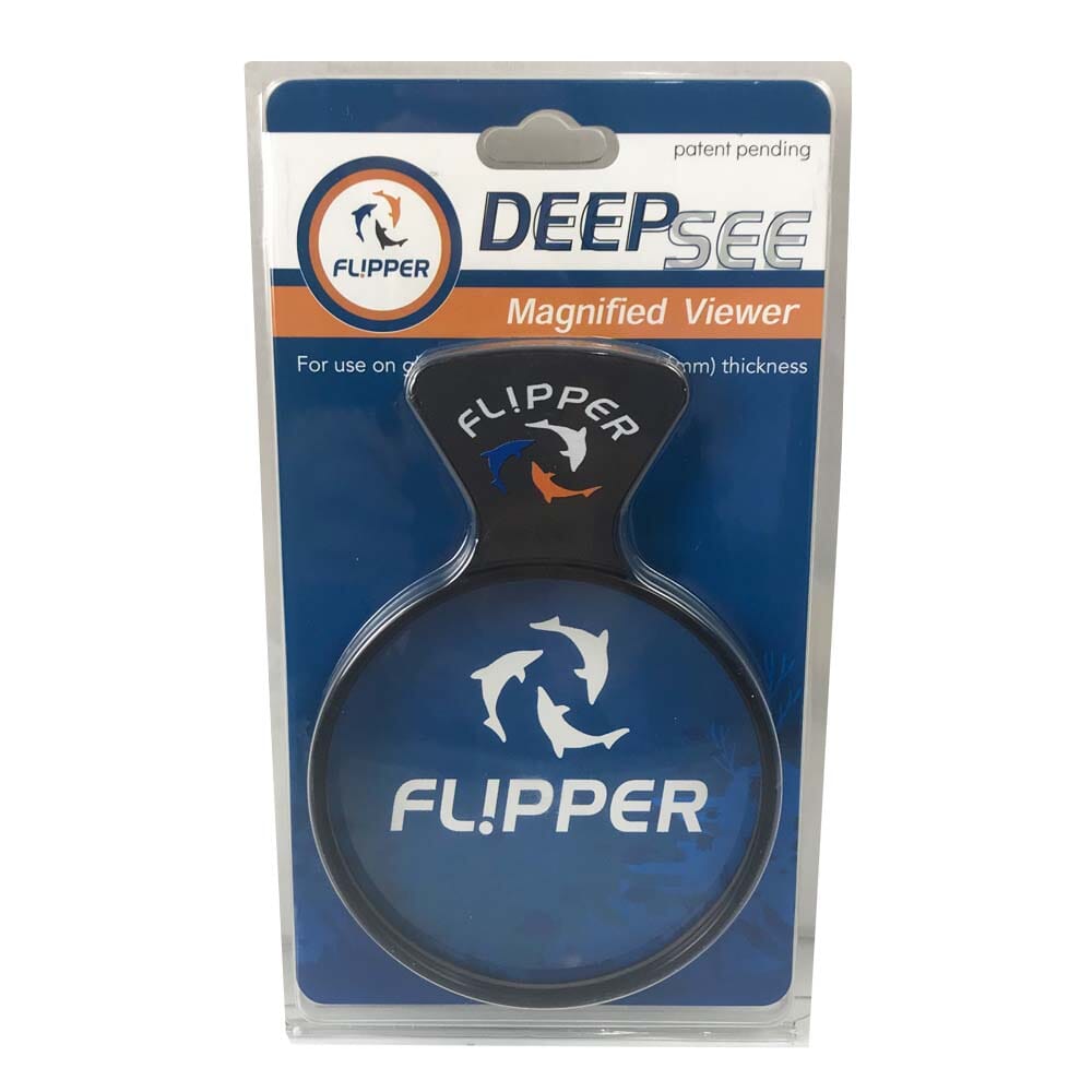 Flipper Cleaner DeepSee Magnified Aquarium Viewer - Black and Clear - 4 in  