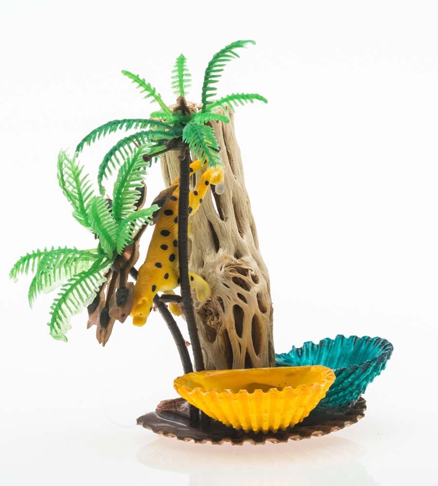 Florida Marine Research Colored Shellfeeder Stand with Palm Tree - Multi-Color  