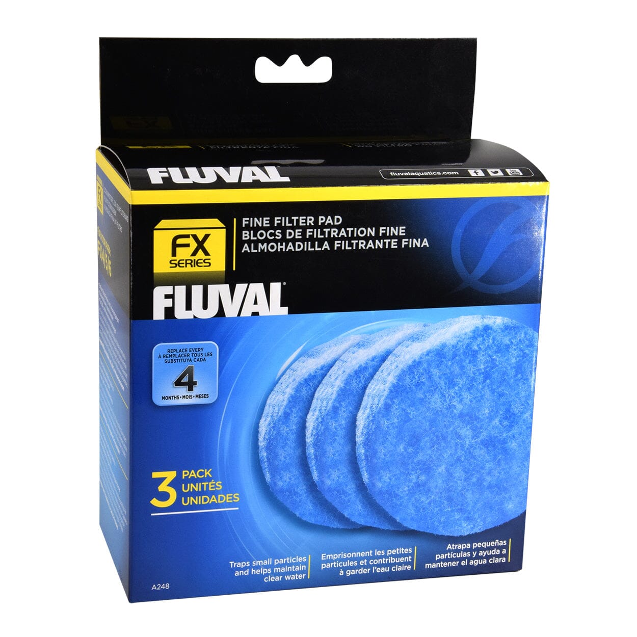 Fluval Fine Filter Pads for FX Series - 3 pk  