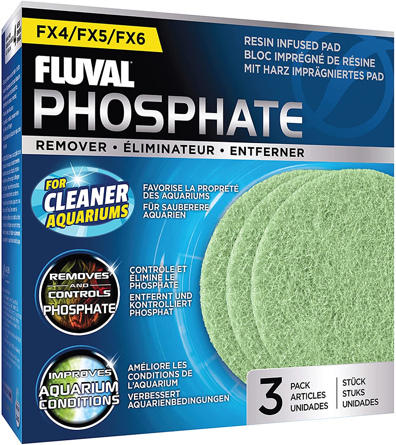 Fluval FX4/FX5/FX6 Phosphate Remover Pad - 3 pk  