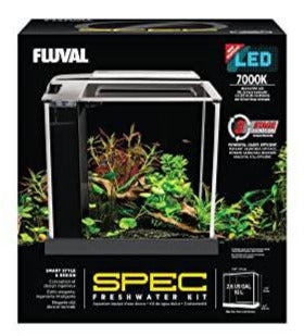 Fluval SPEC III Desktop Aquarium Kit - Black - 2.6 gal  