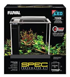 Fluval SPEC III Desktop Aquarium Kit - Black - 2.6 gal