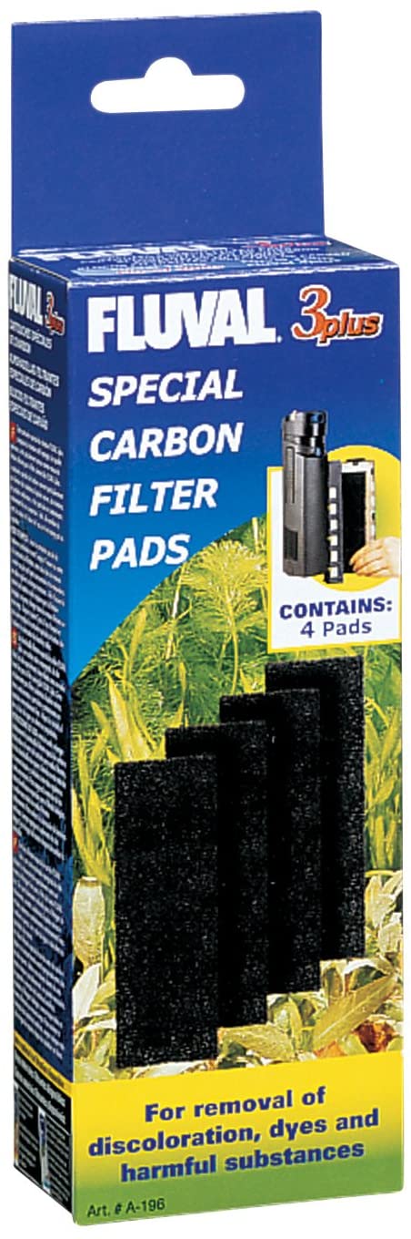 Fluval Special Carbon Filter Pads for Fluval 3 Plus - 4 pk  