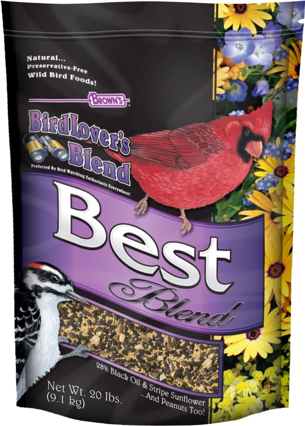 F.M. Brown's Birdluver's Best Blend Bird Food - 20 lb Bag  