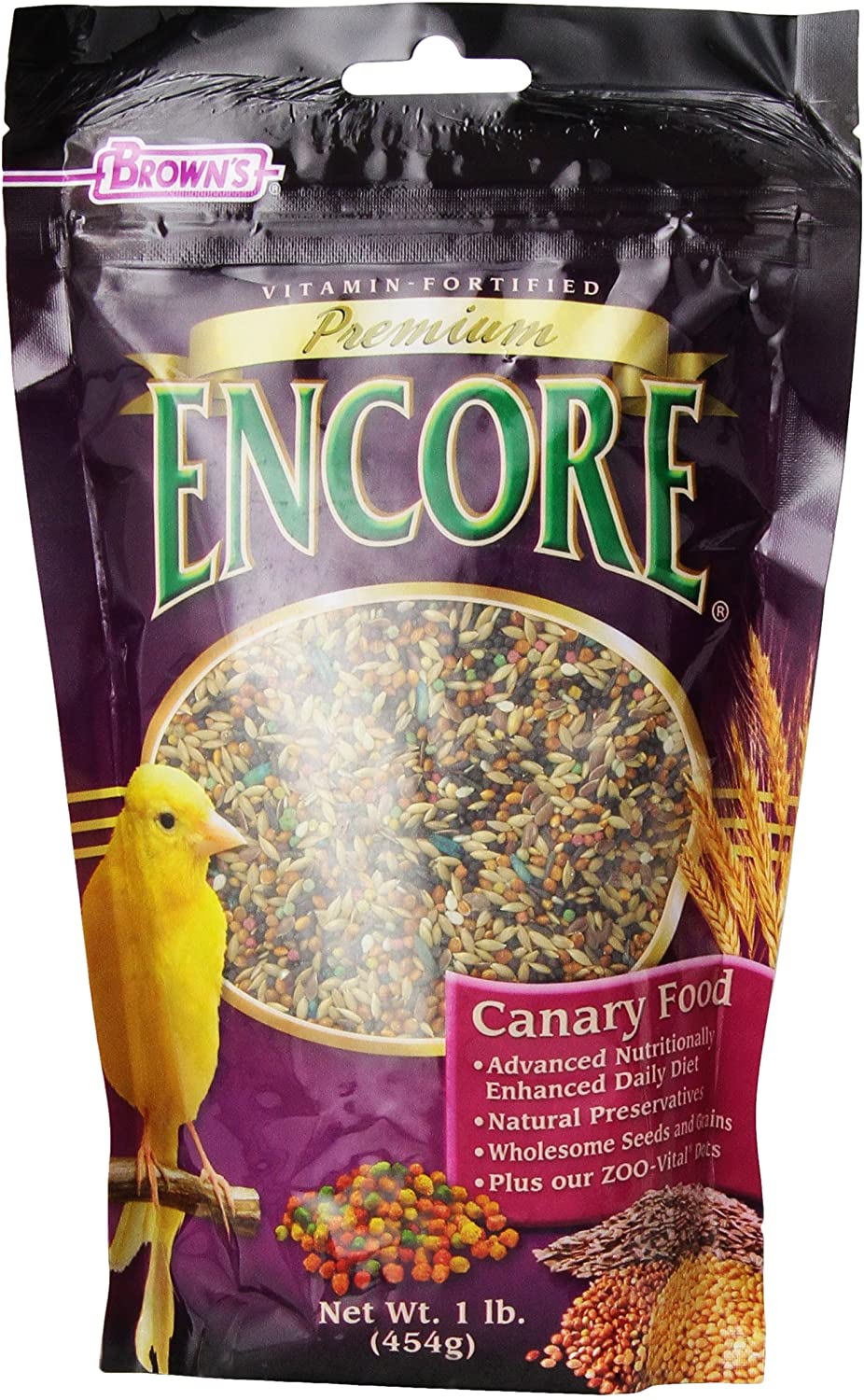 F.M. Brown's Encore Premium Canary Bird Food - 1 lb Bag  