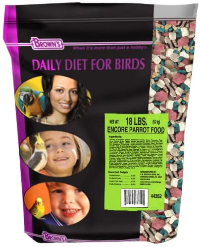 F.M. Brown's Encore Premium Parrot Bird Food - 18 lb Bag