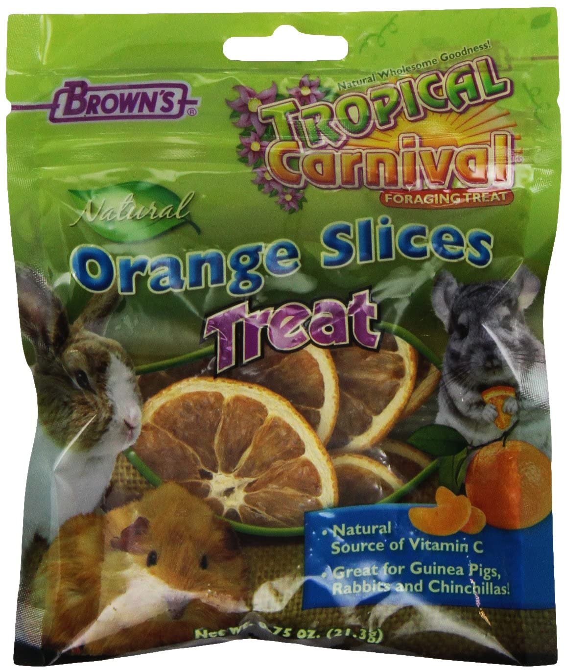 F.M. Brown's Natural Orange Slices Small Animal Treats - 0.75 oz  