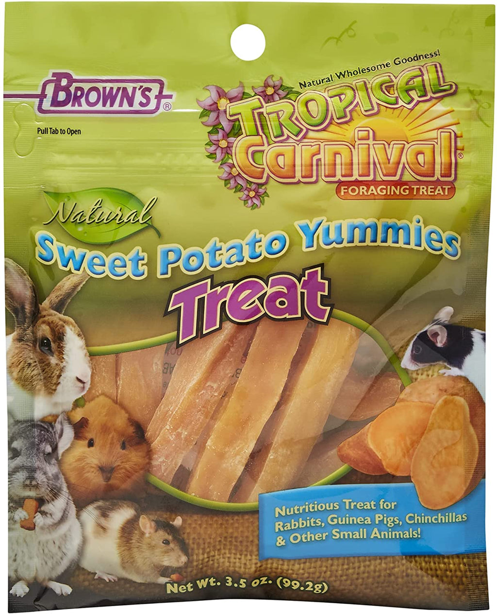 F.M. Brown's Natural Sweet Potato Yummies Small Animal Treats - 3.5 oz  