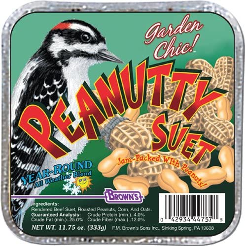 F.M. Brown's Peanutty Crunch Suet Suet Cakes Bird Food - 11.75 oz
