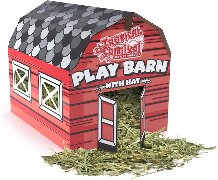 F.M. Brown's Small Play Barn with Hay Small Animal Bedding - 3 oz