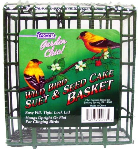 F.M. Brown's Small Wire Suet Basket Suet Cakes Bird Food  