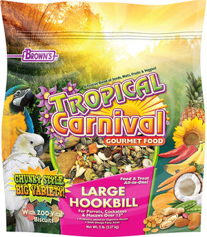 F.M. Brown's Tropical Carnival Large Hookbill Bird Food - 5 lb Bag