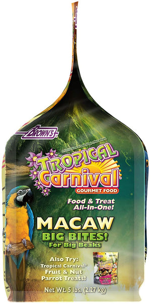 Brown's tropical clearance carnival parrot food