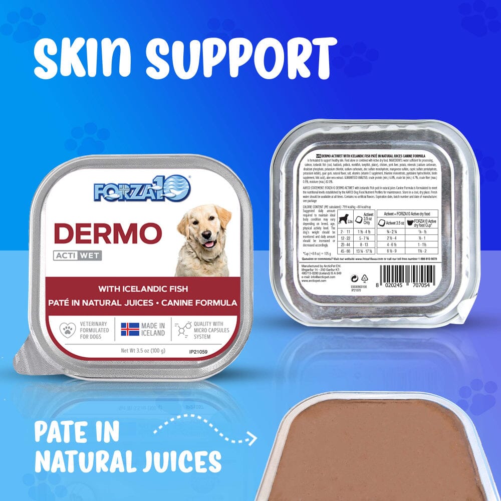 Forza10 Nutraceutic ActiWet Dermo Icelandic Fish Recipe Wet Dog Food  