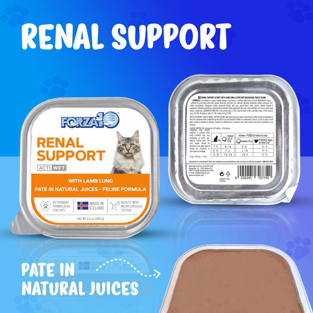 Forza10 Nutraceutic Actiwet Renal Support Wet Cat Food Pet Life