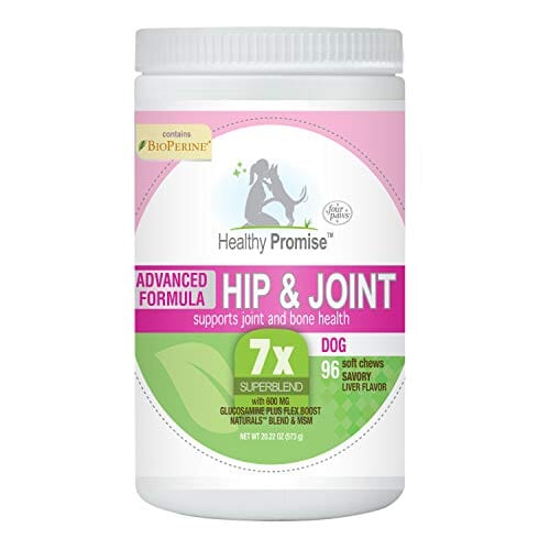 Four Paws Healthy Promise Advanced Hip & Joint Chew for Dogs - Liver - 96 Count  