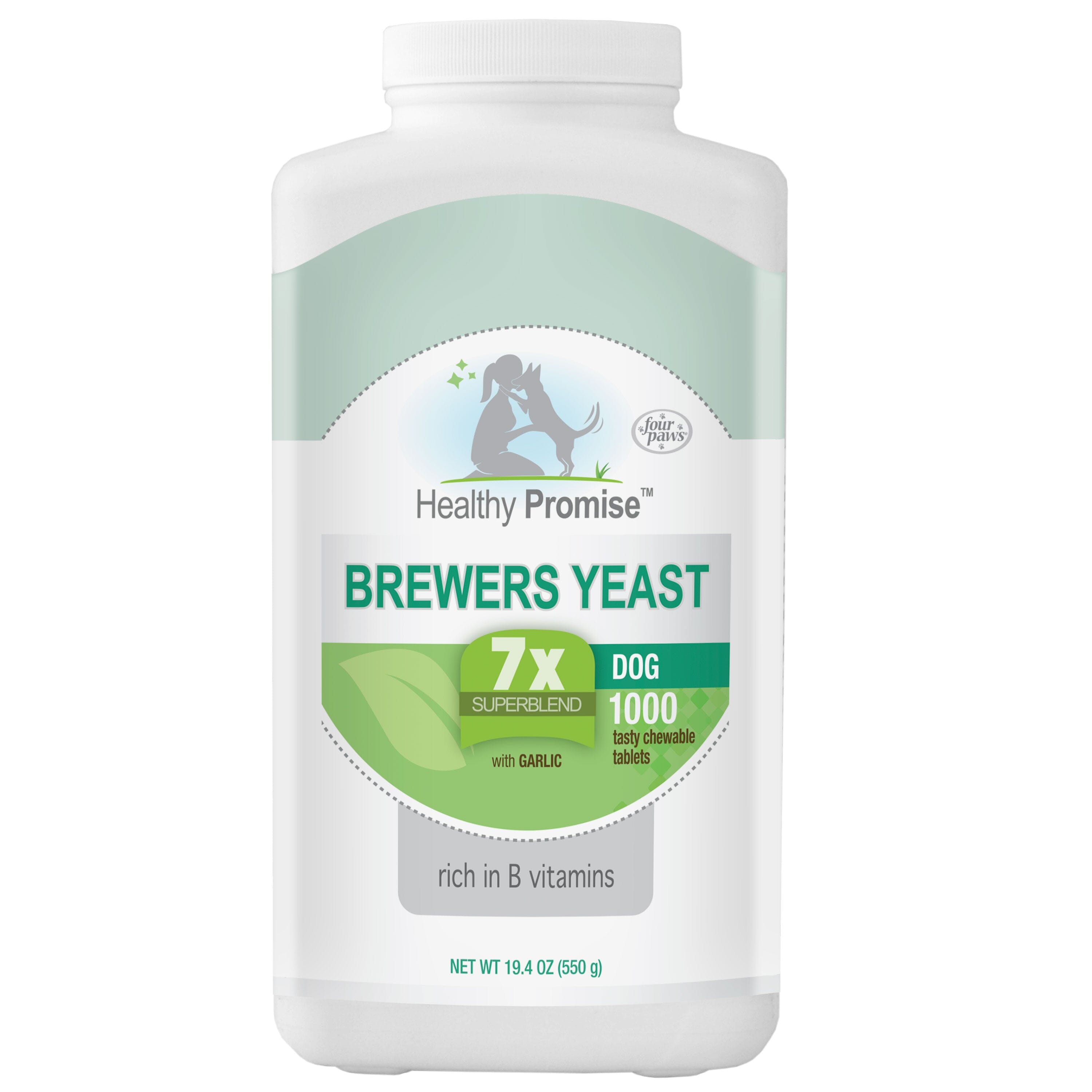 Four Paws Healthy Promise Brewers Yeast for Dogs Immunity - 1000 Count  