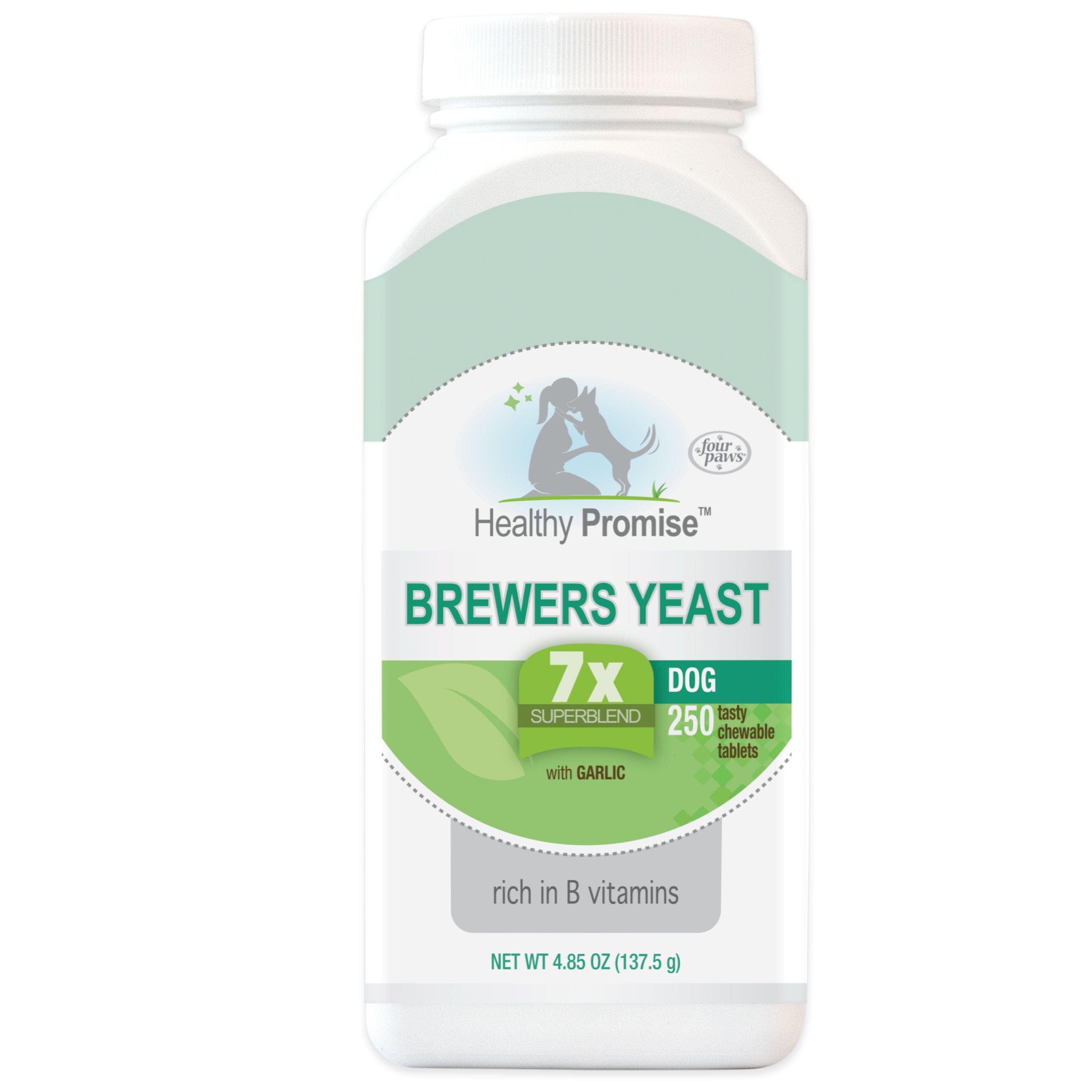 Four Paws Healthy Promise Brewers Yeast for Dogs Immunity - 250 Count  