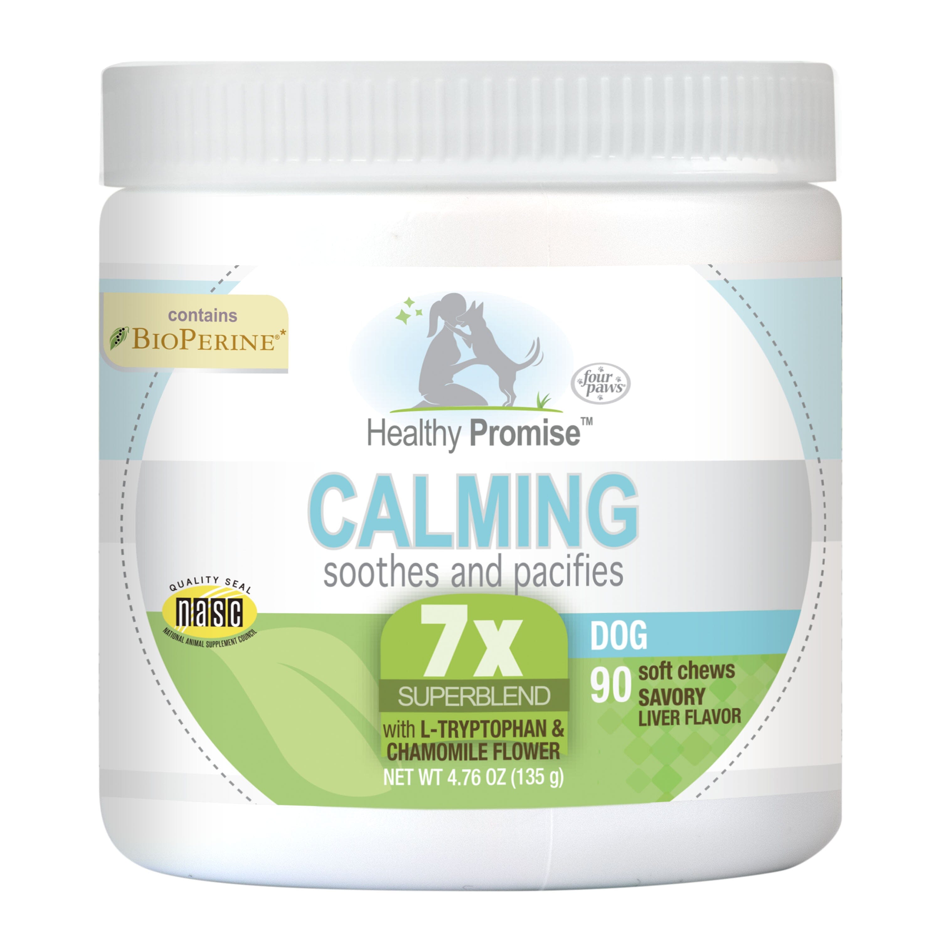 Four Paws Healthy Promise Calming Chews for Dogs Calming - 90 Count  