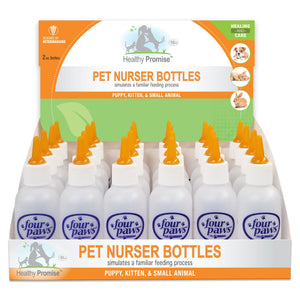 Four Paws Healthy Promise Pet Nurser Bottles Display Case 24 Count - 2 Oz