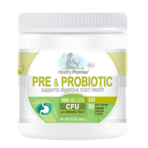 Four Paws Healthy Promise Pre-Probiotic Chews Cat Supplements - Chicken - 90 Count