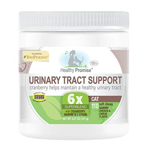 Four Paws Healthy Promise Urinary Support Chews Cat Supplements - 110 Count  