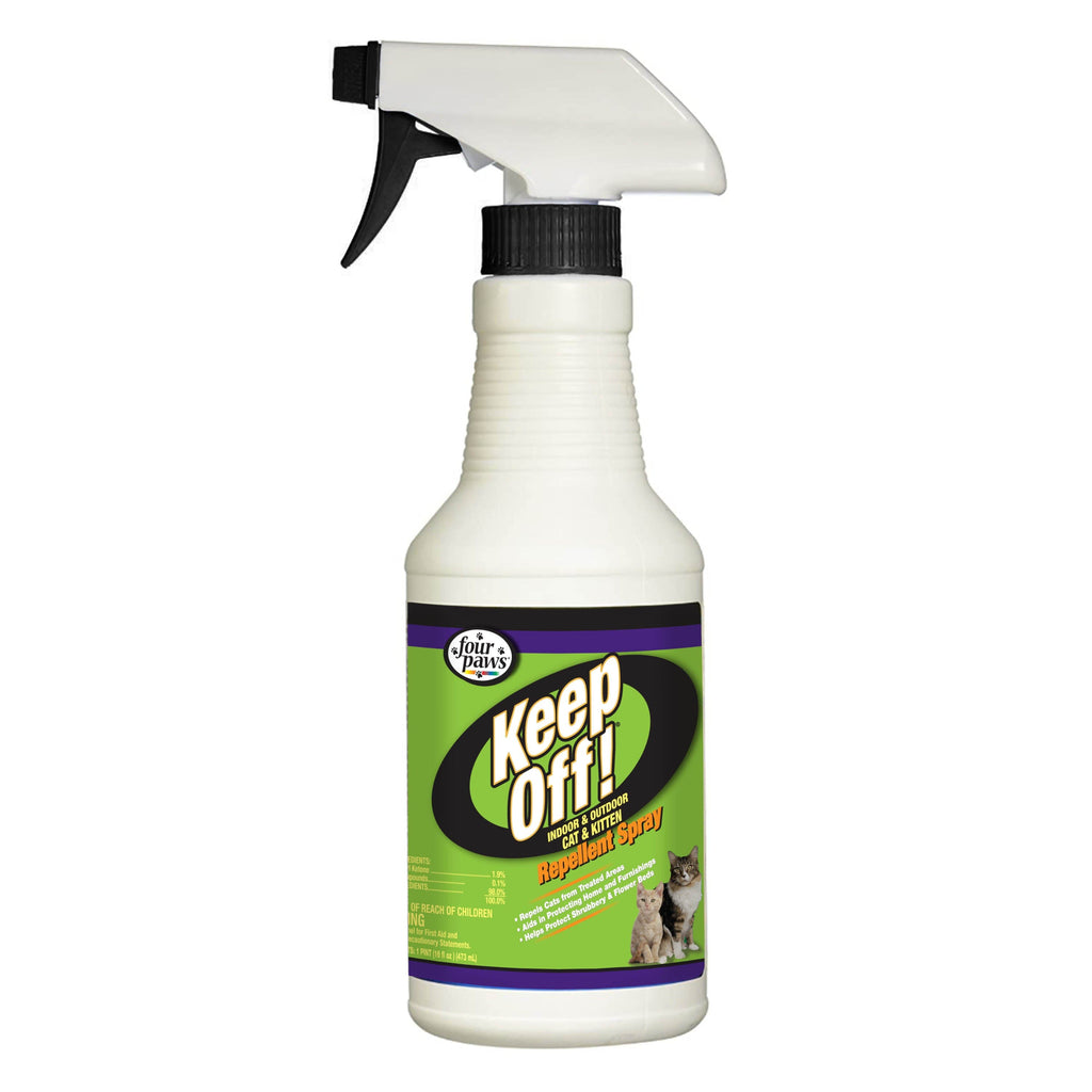 Four Paws Keep Off! Cat Repellent Spray Outdoors & Indoor Cat - 16 Oz  