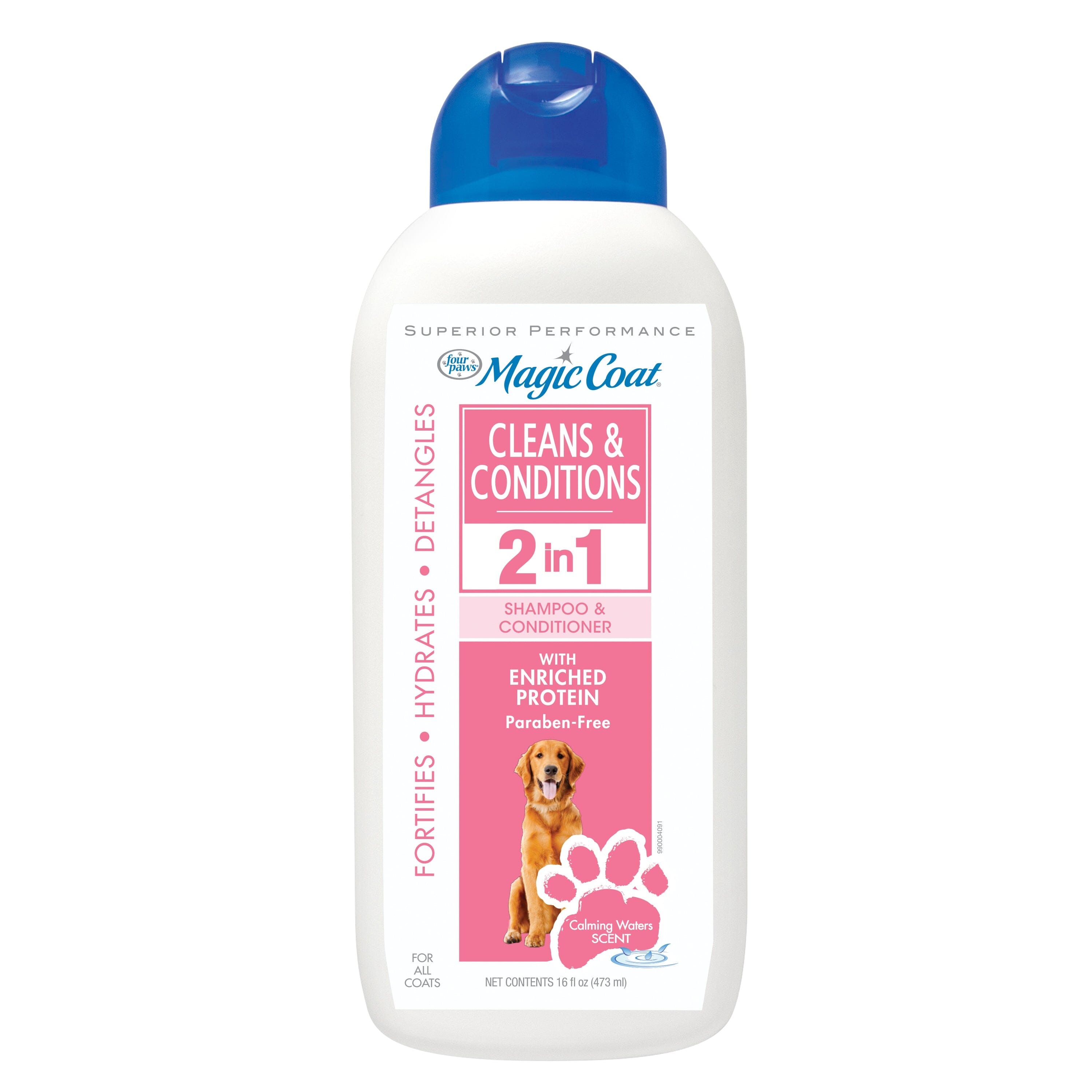 Four Paws Magic Coat Cleans & Conditions Dog 2 in 1 Shampoo and Conditioner Dog 2 in 1 Shampoo & Conditioner - 16 Oz  