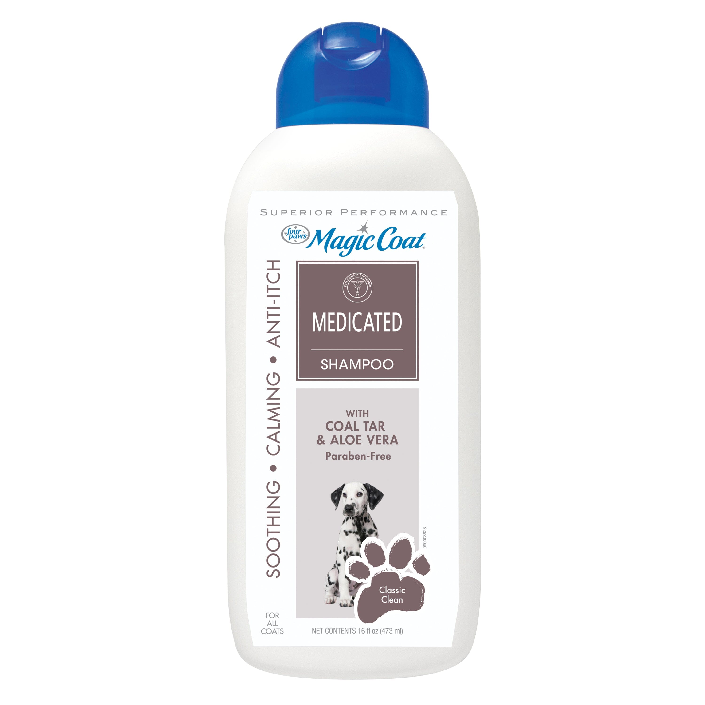 Four Paws Magic Coat Medicated Dog Shampoo for Skin Allergies Medicated Dog Shampoo - 16 Oz  