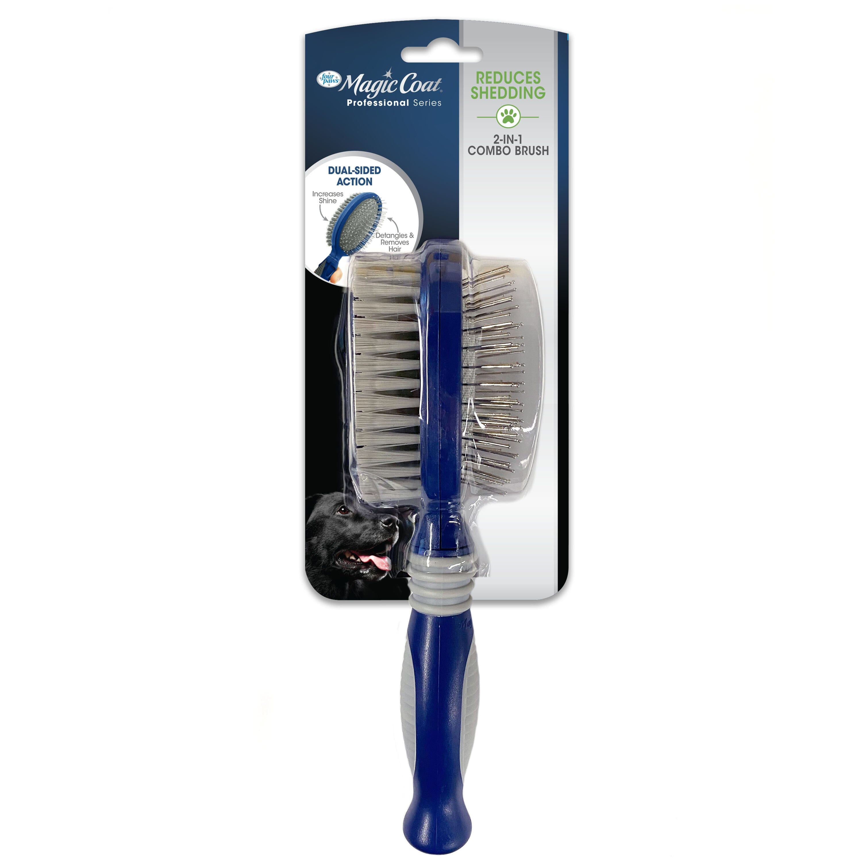 Four Paws Magic Coat Professional Series 2-in-1 Combo Pin and Bristle Dog Brush 2 in 1 - One Size  
