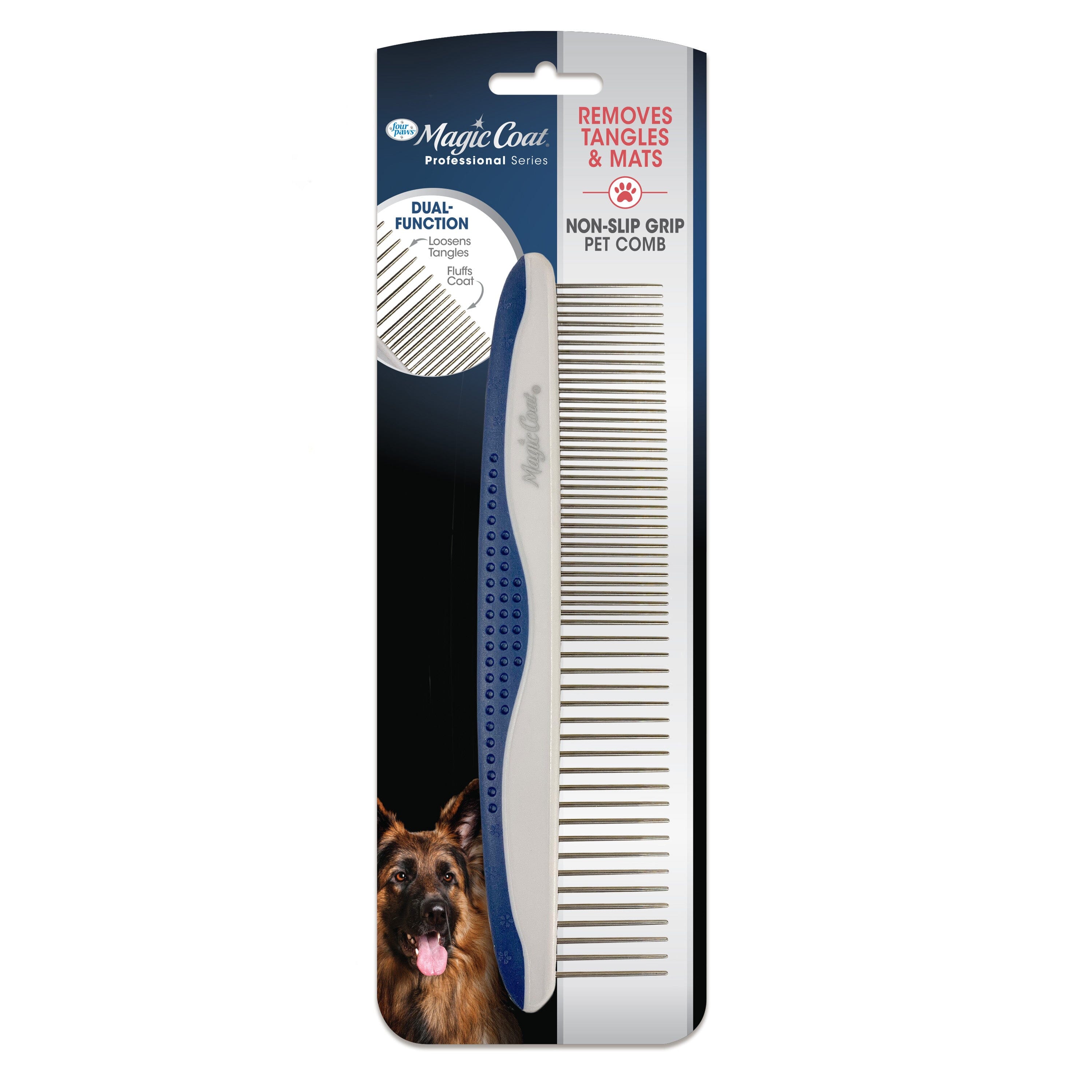 Four Paws Magic Coat Professional Series Non-Slip Grip Pet Comb - One Size  